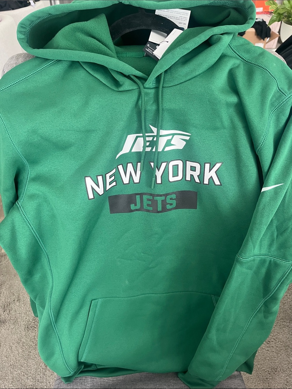 NFL Green Pullover Hoodie with NFL Tag